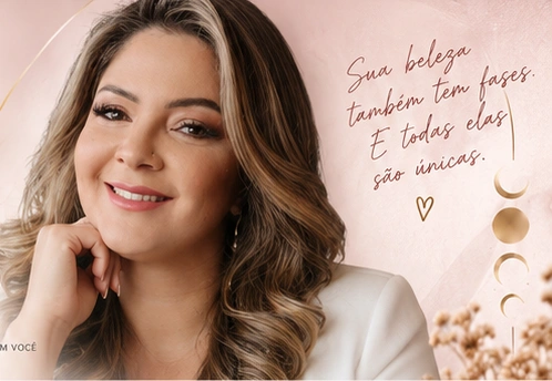 Profissional e composição visual da apresentação aprovada
